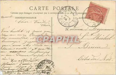 Cormeilles (Eure) — Praça do Mercado e Estrada de Blangy — Imp. Soula, 44 — Verso