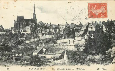 Conches (Eure) — Vista geral tirada do Hospital — ND. Fot.