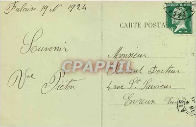 Falaise — Estátua de Guilherme o Conquistador — Calvados 346 — Verso