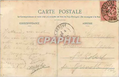 Castelo de Versalhes — A Capela — Mme Moreau, editora, Versalhes — Verso