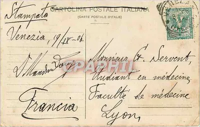 Wenecja - Pałac Ducale - Schody Gigantów — I. Mudlano & Co. - Milano 9458 — Rewers