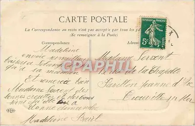 Port w Brest — Jachtowe statki na morzu — Wydawca nieznany — Rewers