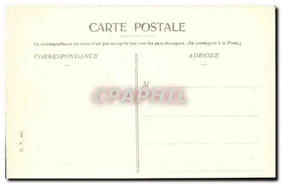 Uriage-les-Bains — widok zamek i budynki — C.V. 663 — Rewers