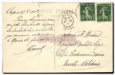 Le Passage de la Clapisse — Linia Mure — E.R. — n°1184 — Rewers