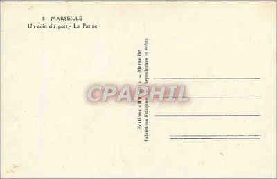 Marseille — Kąt portu — wydawnictwo « RYNER » — Rewers