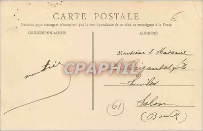Laigle — Velho Castelo, século XVII — B.F. PARIS — Verso