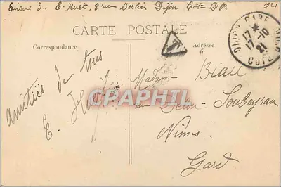 Dijon — Igreja de São Miguel e Bolsa do Comércio — editor Paris 6, n° 311 — Verso