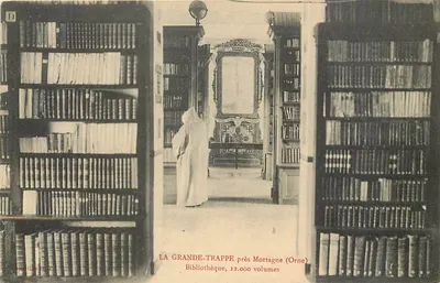A Grande-Trappe perto de Mortagne (Orne) — Biblioteca, 12.000 volumes — Coleção G. T.