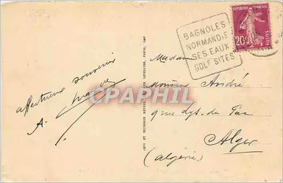 Tessé-la-Madeleine — Hotel do Parque — editor CPAPHIL, n°14 — Verso