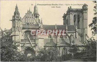 Chaumont-en-Vexin (Oise) - Igreja de São João Batista (lado Norte)