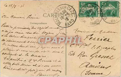 NIMES — Ogród Fontaine — Romanische baseny — Wydawca ELD, nr 927 — Rewers
