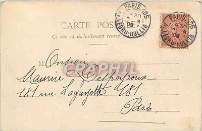 Fréjus, Areny — Wnętrze ruin rzymskich — Wydawnictwo Giletta phot Nice, nr 1654 — Rewers