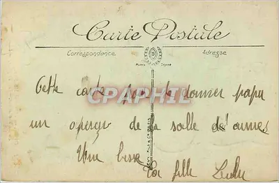 Cherbourg — O Arsenal Marítimo. A Sala de Armas — Os Troféus — LL. — N° 107 — Verso