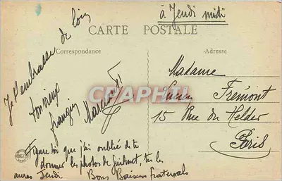 Um Olá de Lyon — B.F. Paris — n° 311 — Verso