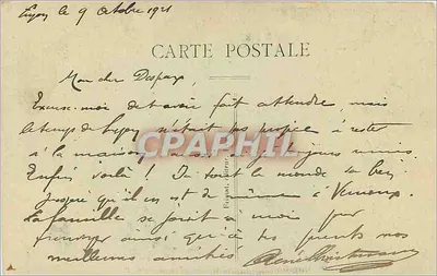 Lione — Il Ponte Morand e Fourvière — A. F. n°61 — Verso