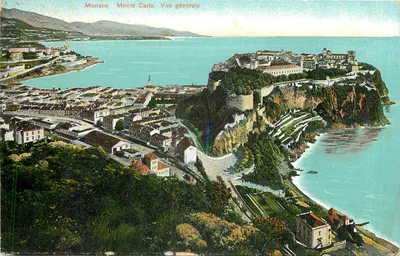 Mônaco Monte Carlo Vista geral — Editor não identificado, número de série não visível