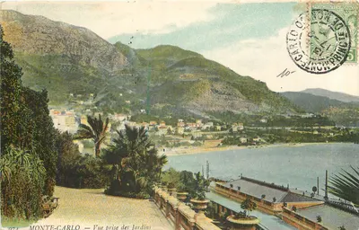 MONTE-CARLO — Vista tirada dos Jardins — Principado de Mônaco