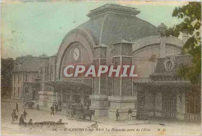 Rochefort-sur-Mer — A Nova estação de Estado — Marcel Helly, fototipia, Bordeaux
