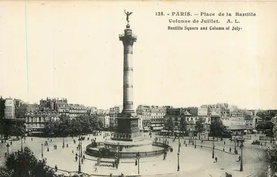 Paris — Place de la Bastille — Colonne de Juillet — A. L. — n°128