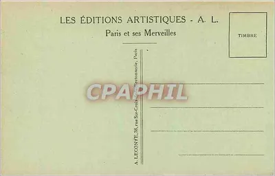Paris — A Madeleine — A. L., n° 268 — Verso