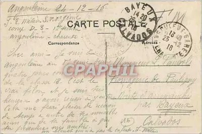 O Arsenal na Madeleine - Angoulême - Durante a Guerra, ocupado pelo Génio — Verso