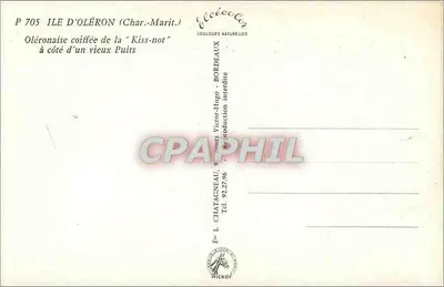 Oléronaise perto de um velho poço — Élécé — P 705 — Verso