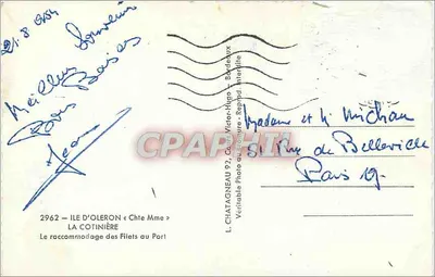 Wyspa Oleron — La Cotinière — L. Chatagneau, Bordeaux — Rewers