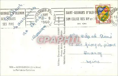 Port La Cotinière — Wyspa Oléron — Wydawnictwo Charentais M. Gilberta — Rewers