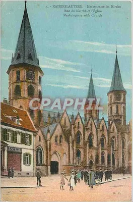 Kaiserslautern — Rue du Marché e a Igreja — M. H.