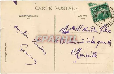 Bilhete postal antigo Carna Val de Nice Char de la Musique Les Voires Tiranty Coyez e Vallee Constructeurs — Verso