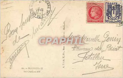 Zamek If — wyspa z twierdzą — wydawca A.T.R.Y. Marsylia — Rewers
