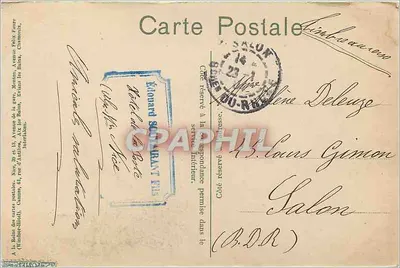 Cannes — Kurs. Widok z Mont Chevalier — Édouard Soulaianty, n°124 — Rewers