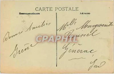 Marselha. Fonte Cantini. — Editor não visível, número de série não legível. — Verso
