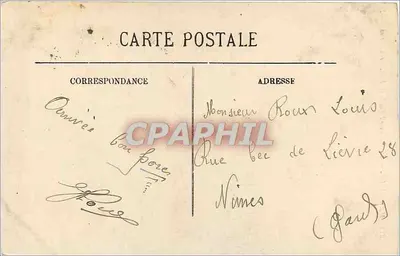 Marsylija — Boulevar Baille i fontanna Cantini — LL 312 — Rewers