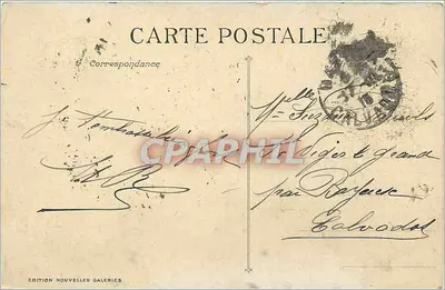 Marsylia — Canebière z Wielkiego Portu — Wydawnictwo Nowe Galerie, nr 16 — Rewers