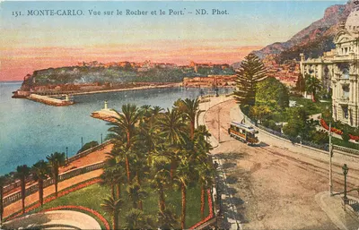 Monte-Carlo. Vista do Rocher e do Porto. — ND. Fot. — N° 151