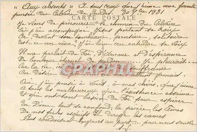 Lourdes — La Basilique et le Château-Fort — P. D. — Rewers
