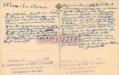 Toulouse — A Catedral Saint-Etienne — edição Nolliot, n° 216 — Verso