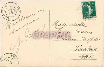 Chamonix (wys. 1050 m) i Mont-Blanc — Charnaux frères & Co., Genewa, n° 5146 — Rewers