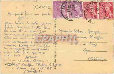 Montluçon — Kaserna Richemond — Piekne krajobrazy Bourbony — Rewers