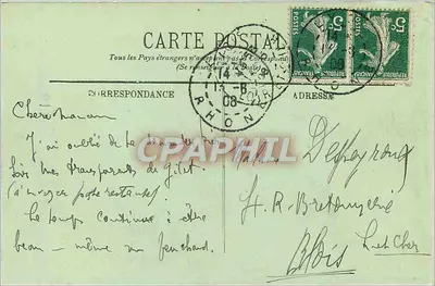 LYON — La Préfecture du Rhône — LL. — n° 416 — Rewers