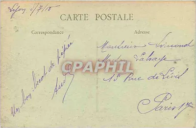 Lyon - Estação de Perrache — S.F. Paris, n°104 — Verso