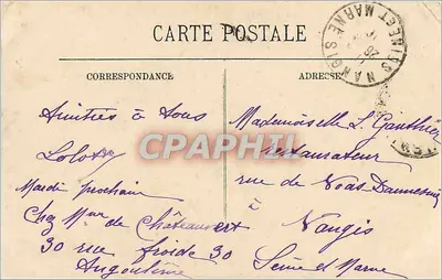 Angoulême — De Haven van de Houmeau — LL. — Uitgave van de Nieuwe Galerijen. — Achterkant