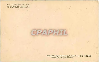 Szkoła Techniczna Lotnictwa — Rochefort-sur-Mer — Wydawnictwo Sztuki Raymond Bergevin — Rewers