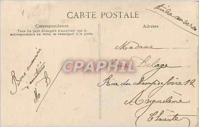 Royan: Kasyno Miejskie — widok plaży — wydawca: Bonnet & Cie, nr 3 — Rewers