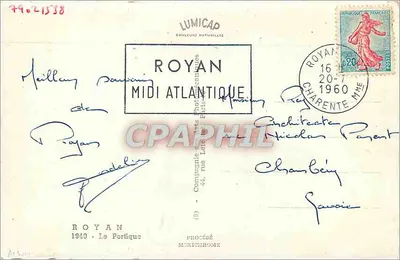 Royan - Portyk — widok z lotu ptaka — Compagnie des Arts Photographiques — Rewers