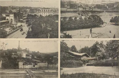 LYON — Estação de Perrache e Hotel Terminus — Ponte da Boucle, Monumento dos Filhos do Ródano — Ponte do Homem da Roche — Parque da Cabeça de Ouro e Castelo