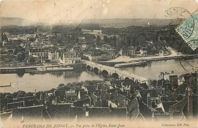 Panorama de Joigny — Vista tirada da Igreja de São João — Coleções ND Phot