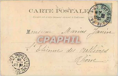 Neuilly — Túmulo do Duque de Orleães e o Anjo esculpido por sua irmã a Princesa Marie — E. Polydore, Paris — Verso
