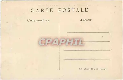 Vincennes — Ogólny widok na Zamek — J. A. photo-édit. Vincennes, n° 511 — Rewers